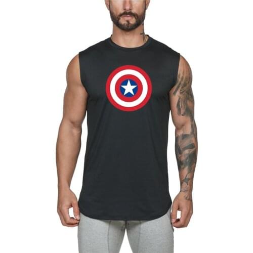 Brand Fitness Shirt Fashion Workout Cotton Mens Tank Top Musculation Gym Clothing Bodybuilding Fitness Singlets Sleeveless Vest