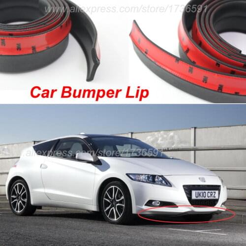 For HONDA CRZ CR Z CR-Z / Car Bumper Lips / Spoiler For Car Tuning / Body Kit Strip / Front Tapes / Body Chassis Side Protection