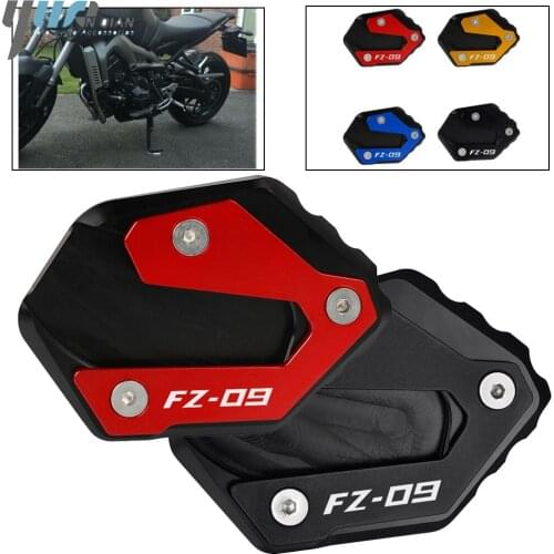 For YAMAHA FZ09 FZ-09 MT-09 MT09 Tracer 900 2013-2021 2020 Aluminum Motorcycle Kickstand Extension Plate Side Stand Enlarger Pad