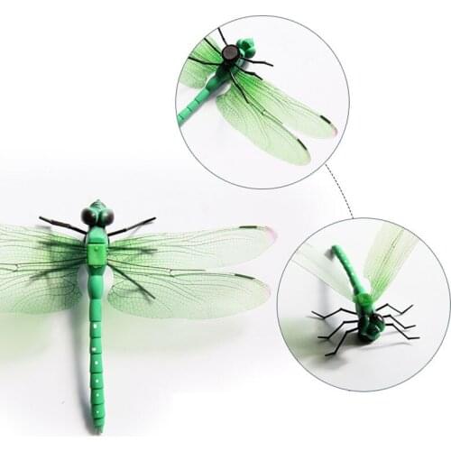 Home Decor Fridge and Wall Stickers 3D Dragonfly With Pin or Magnetic Installation Method Home Decoration Accessories Random