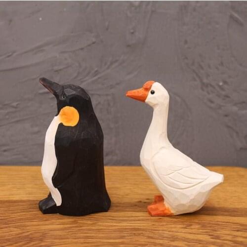 Cute Penguin Duck Figurines Decoration Craft Miniature Model Home Decoration Cute Accessories Desktop Garden DIY Ornaments
