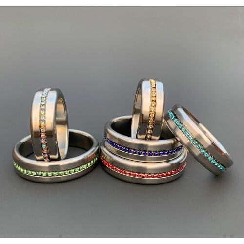 Diamond-studded Penis Ring Erection Lock Ring Sex Delay Adult Toys Erotic Toys Scrotum Bondage Stainless Steel Dick Ring For Men