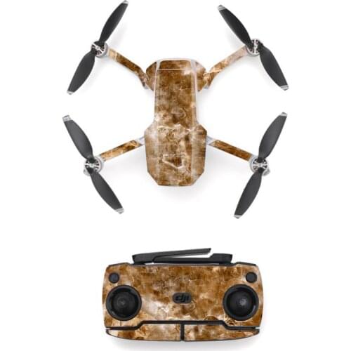 Brown Style Waterproof skin Sticker for DJI Mavic Mini Drone And Remote Controller Decal Vinyl Skins Cover 3 Styles