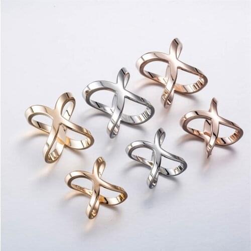 Square Scarf Clip Shawl Button Women Ring Holder Silk Scarves Brooch Cross Cut