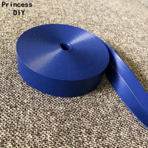 5Meter 10 30 50mm Soft Solid Navy Blue PU Ribbon 2" 5cm Dark Blue Faux Leather Ribbon DIY Shoe Hair Bow Dress-Making Material