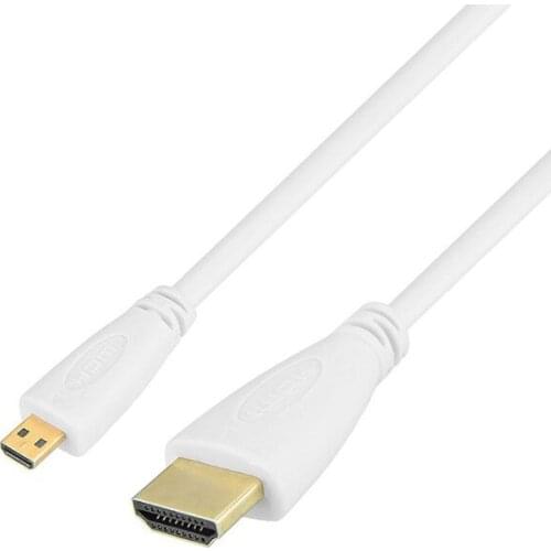 Micro HDMI (Type D) to HDMI (Type A) gold plated (High Speed) Micro HDMI cable 1.4a 2.0 Real 3D and Ethernet capable