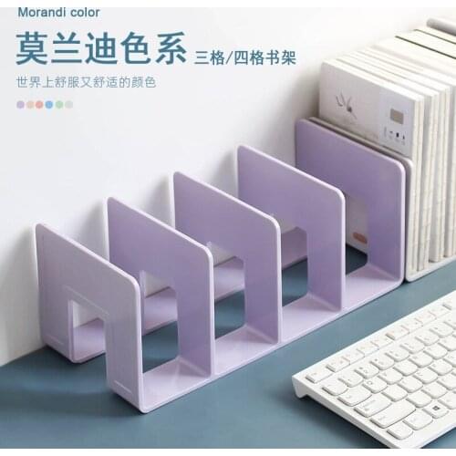 Multi-layer Acrylic Transparent Bookend Decorative Book Shelf Home Room Office School Library Stationery Supplies Gifts