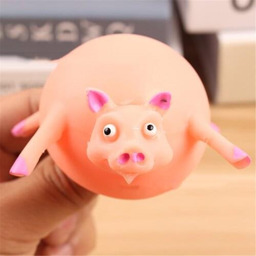 2020 New Racket Ball Squeeze Toys Cute Soft Rubber Inflatable Ball Healing Kids Toy Need Stress Reliever Decor For Kids Gift