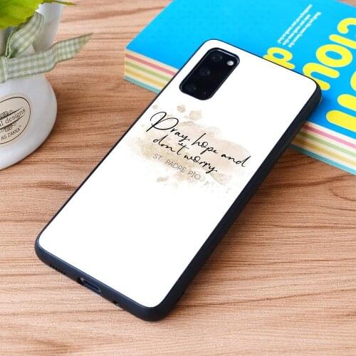 For Samsung Galaxy Pray, hope and don't worry Soft TPU border Samsung Galaxy Case