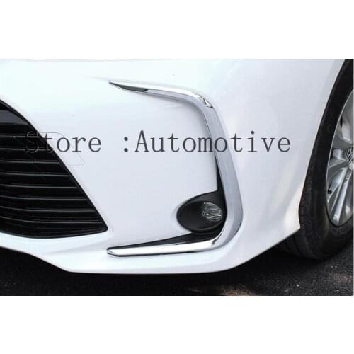 2 pcs for Toyota Corolla E210 Front Fog Lights Fog Light Lamp Ring Frame Cover Trim Prestige Altis 2019 2020 2021 Bright