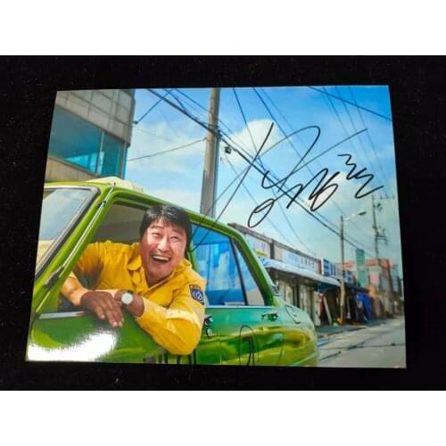 Hand autographed SONG KANG-HO photo signed in person 8*10 K-POP 032021