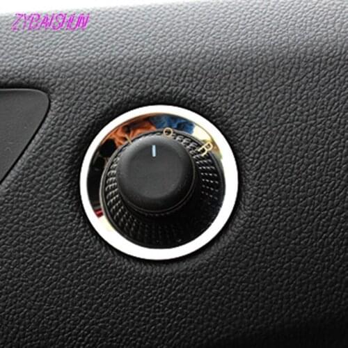 Stainless Steel Rearview Mirror Handle Decorative Circle Stickers for Chevrolet Cruze Malibu Aveo Opel Mokka Astra Insignia Car