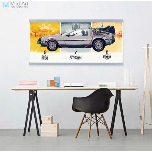 Vintage Retro Future Car Movie Posters A4 Pop Film Wall Art Pictures Modern Living Room Home Decor Canvas Painting Boy Kid Gift