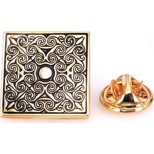 High end mens Brooch new badge brooch pin pin laser metal design Brooch mens Wedding Shirt jewelry accessories pin gift