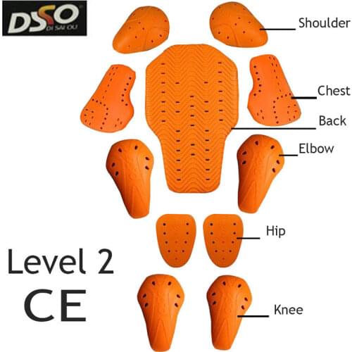 DSO Motorcycle Racing Back Protector jacket insert Anti Impact Armor protective Gear motocross equipment protector