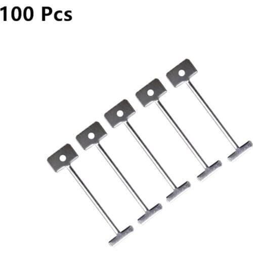 100 Pcs Replacement Steel Needles for Flooring Wall Tile Leveling System Leveler Replaceable Pin Tiling Construction Tools 1.5mm