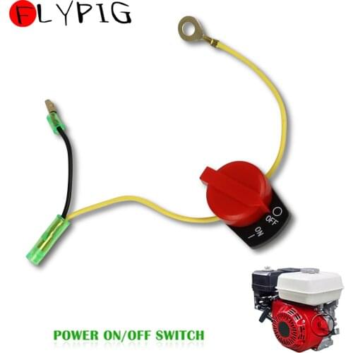 2 Wire Engine Power Stop On Off Kill Switch Control For Honda GX100 GX120 4HP GX160 5.5HP GX200 6.5HP GX240 GX340 GX390 Engine