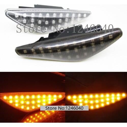2PCS 27SMD LED Fender Side Marker Light Turn signal light lamp for BMW X3 X5 X6 E70 E71 2008-2014 E72 F25