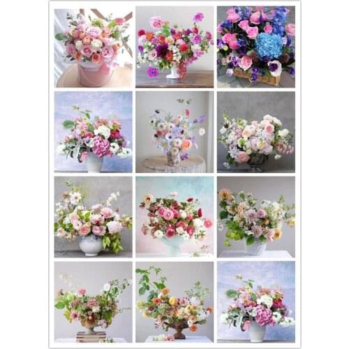 2021 5D DIY Diamond painting flowers Diamond embroidery Cross Stitch home decor full diamond embroidery mosaic painting gift