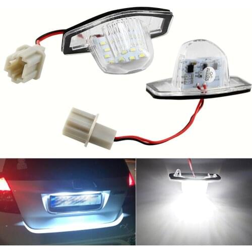 2x Error Free Led License Plate Light Lamp For Honda Crv Fit Jazz Crosstour Odyssey