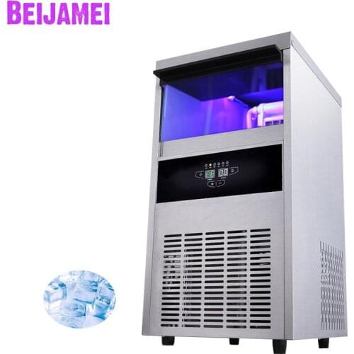 BEIJAMEI 68KG Electric Square Ice making machine commercial cube ice maker price with tap barreled water intake