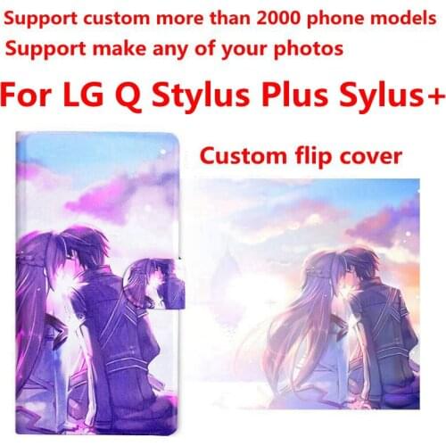DIY Phone bag Personalized custom photo Picture PU leather case flip cover for LG Q Stylus Plus Sylus
