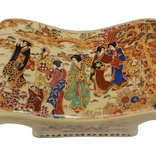 Jingdezhen porcelain old ceramic pillow hand pillow maid pillow placement