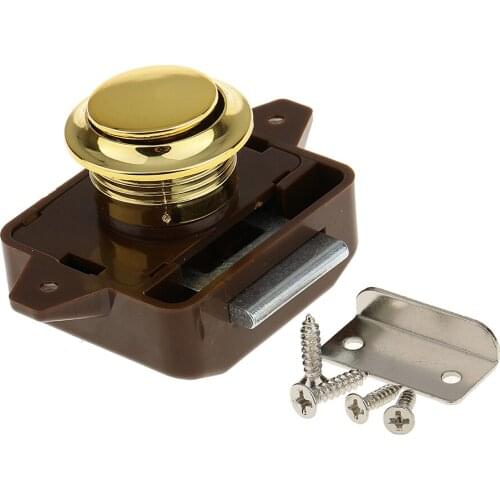 Diameter 26mm PUSH BUTTON CATCH Cupboard Pop Up Knob Camper Lock Handle