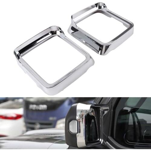 For Jeep JT Gladiator 2018+ Car Rear View Mirror Eyebrow Frame Cover Trim Exterior Auto Moldings