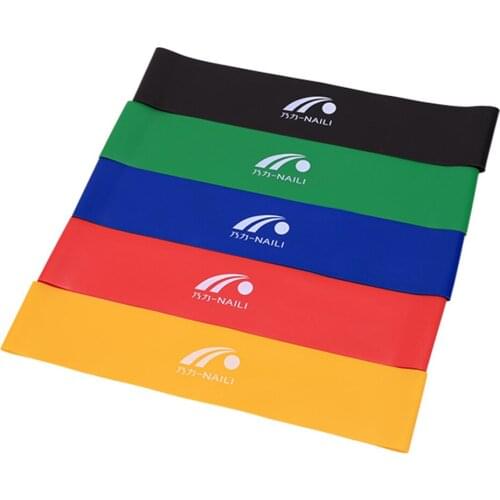 5pcs/Set Pilates Gym Resistance Bands Strength Training Nature Rubber Loop Sports Fitness Workout Elastic Athletic Yoga Expander