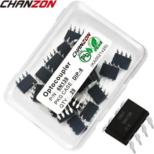 6N139 6N139M DIP8 DIP-8 High Speed Optocoupler Photoelectric Optoisolator Opto Coupler New and Original IC In Stock Chanzon