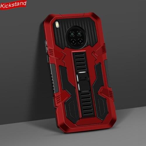 Hybrid Hard PC + Soft Cover for Huawei P40 Pro P30 Lite E Case Armor Shockproof Sturdy for Huawei P Smart 2021 Kickstand Shell