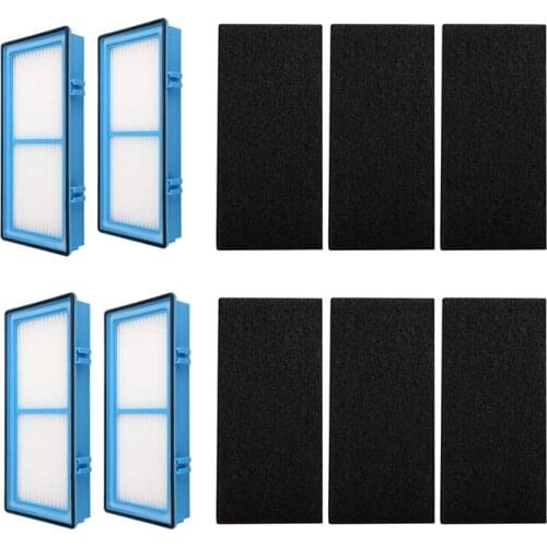 HEPA Filter- Filter for Holmes AER1 HAPF30AT Air Purifier , 4 HEPA + 6 Carbon Enhanced Filters