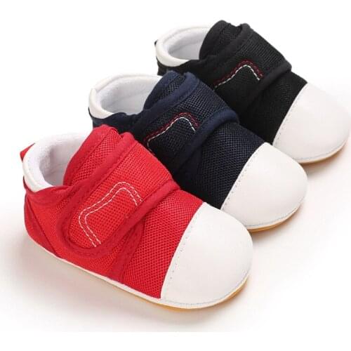 Newborn Boys Girls First Walkers Mesh Baby Shoes Infant Toddler Soft Bottom Anti-slip Prewalker Sneakers 0-18M