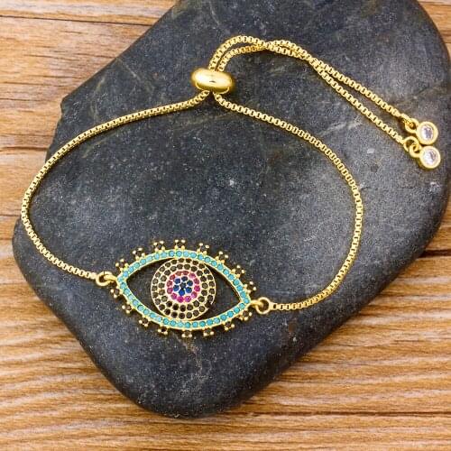 Hot Selling Elegant Copper Adjustable Bracelet Cubic Zircon Crystal Rhinestone Jewelry Gifts For Women Girls Birthday Party