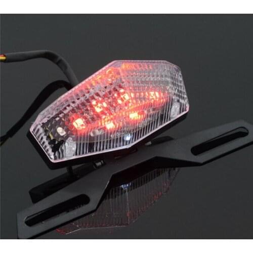 Motorcycle ATV Quad LED License Plate Rear Tail Stop Brake Indicator Light Lamp universal motorcycle accessary