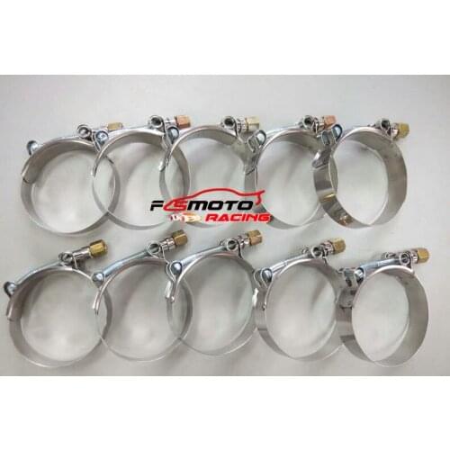 Brand New 10 x Silicone Turbo Hose Coupler T-bolt Clamps 2.28"-2.48''inch (58-63mm)