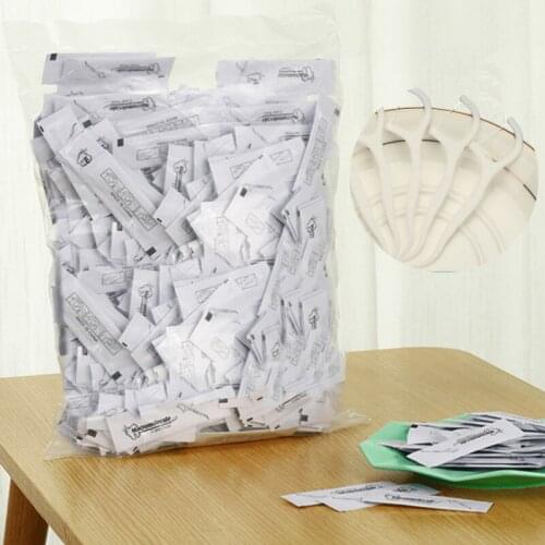 Disposable Dental Floss Picks 500 Counts Dental Flossers Interdental Brush Teeth Stick Toothpicks Oral Cleaning Tools