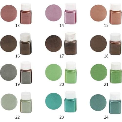 DIY Handmade Pearlescent Mica Powder Epoxy Resin Dye Pearl Resin Glue Pigments Material Crystal Mold Soap Making