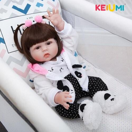 Popular 19 Inch Bebe Reborn Menina Lovely Whole Silicone Vinyl Newborn Baby Doll Bath Playmate For Grils Birthday Gift Toys