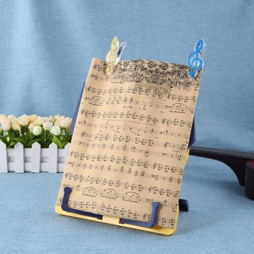 Portable Music Stand Flat Holder Foldable Musical Roll Desktop Reading Frame Instrument for Household Bedroom Accessories