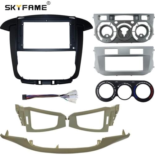 SKYFAME Car Frame Fascia for TOYOTA INNOVA AVANZA 2007-2011(MT AC) Stereo Android Dashboard Kit Face Plate fascia