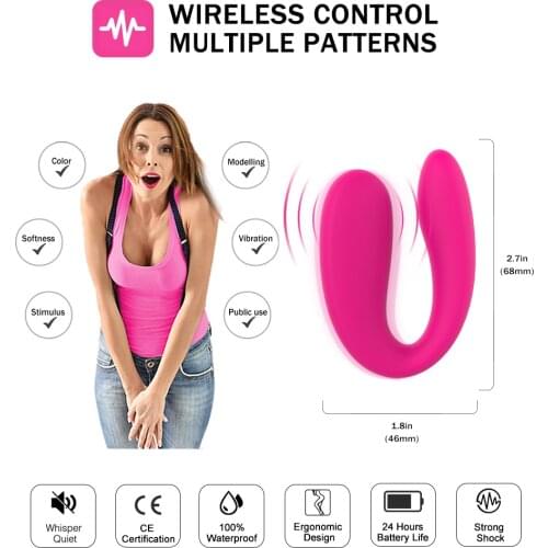 U Type Waterproof Powerful Vagina Stimulator G Spot Strapon Dildo We Design Vibe Clitoral Vibrator Sex Toys For Couples Vibrador