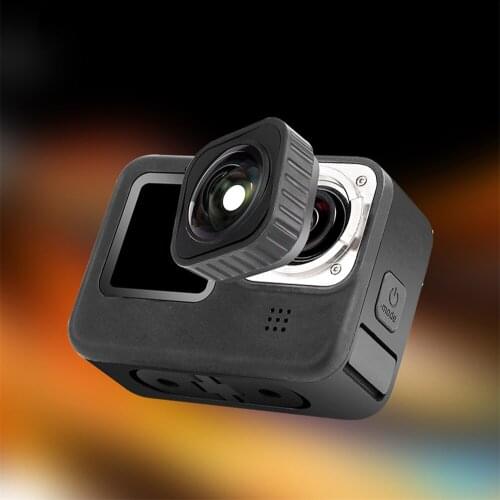 Waterproof Optical Glass Lens Up to 2.7K 60 Frames Video Image For Gopro 9 MAX