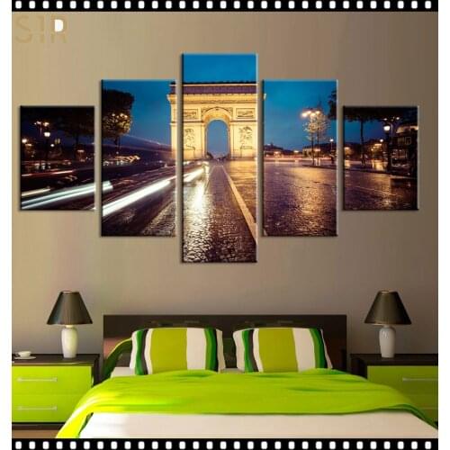 World Famous Architecture Beauty HD Five Wall Painting Decorative Painting Anime Posters Wall Decor Anime Decor Room Decor