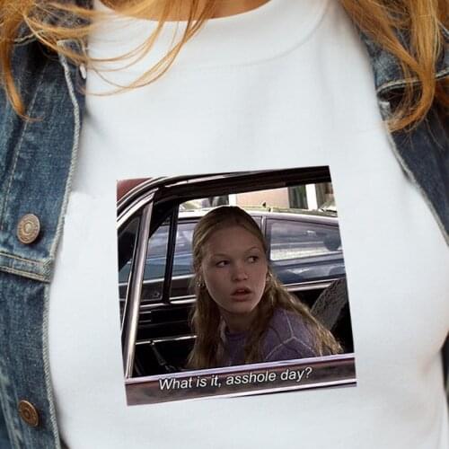 Kuakuayu HJN What Is It As***le Day 90s Moive Quotes T-Shirt Women Funny Memes Tee Cute Hipters Shirt