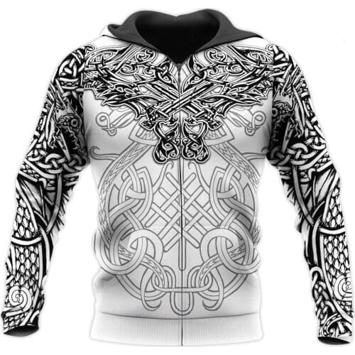 Viking Dragon Tattoo 3D All Over Printed Hoodie Harajuku Streetwear hoodies Sweatshirt Unisex Casual Jacket Tracksuits