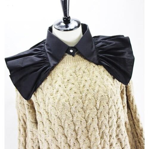 Retro Victorian Women Shoulder Wrap Vintage Ruffles Party Detachable Ruffled Collars