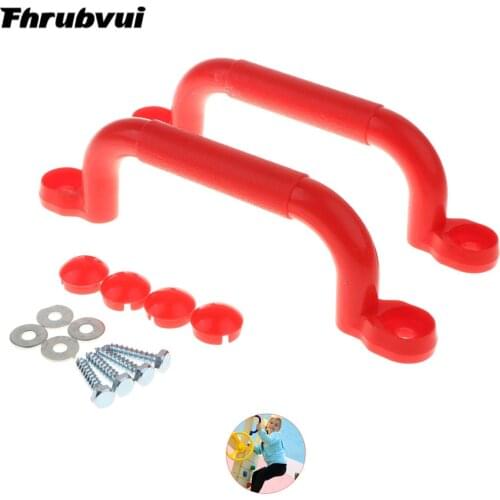 1 Pair Children Kids Climbing Handle Mounting Hardware Stair Kits Handrail Swing Accessories Sports Camp Nonslip Home Frame