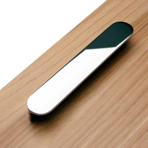 1 piece)VIBORG Zinc Alloy 128mm Modern Kitchen Cabinet Cupboard Door Handle Wardrobe Dresser Drawer Handles Pulls Chrome